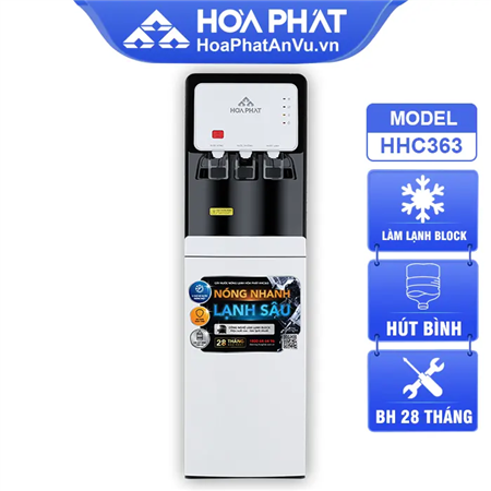 Cây nước nóng lạnh Hòa Phát HHC363 - Hút bình, lạnh Block