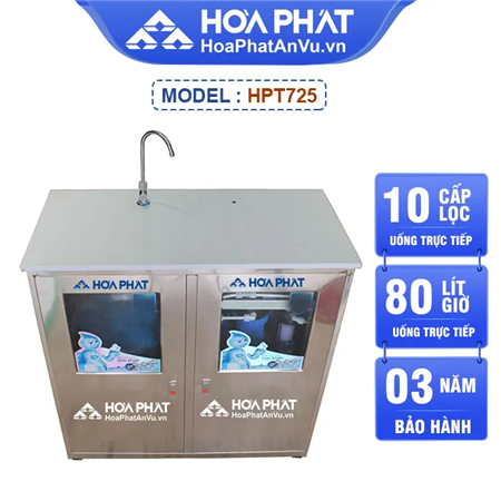 Máy lọc nước công suất lớn Hòa Phát HPT725 80 lít Có Vỏ