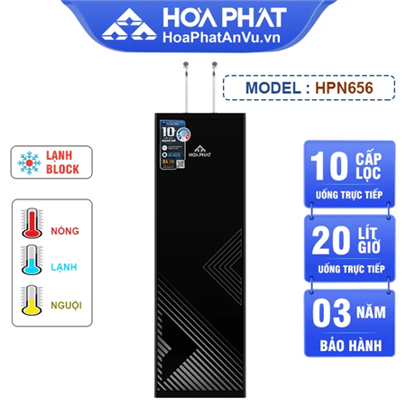 Máy lọc nước nóng lạnh Hòa Phát HPN656 - Lạnh Block