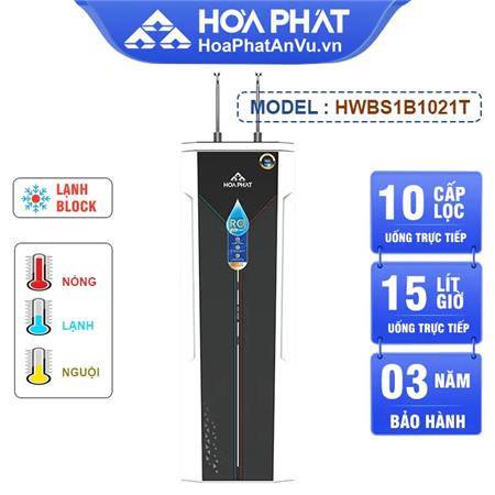 Máy lọc nước nóng lạnh Hòa Phát HWBS1B1021T - Lạnh Block