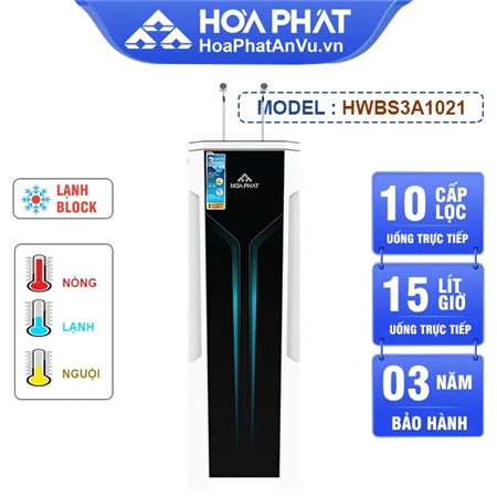 Máy lọc nước nóng lạnh Hòa Phát HWBS3A1021 - Lạnh Block