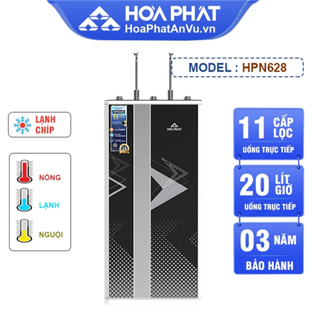 Máy lọc nước nóng lạnh Hòa Phát HPN628 - Lạnh Chíp