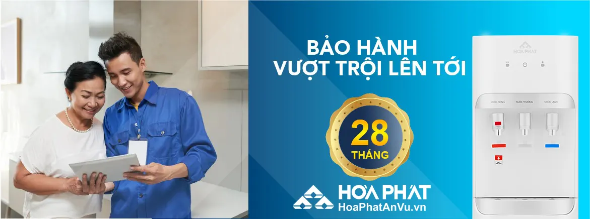 Bảo hành Cây nước nóng lạnh Hòa Phát HHC383