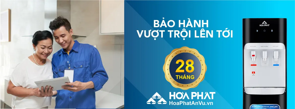 Bảo hành Cây nước nóng lạnh Hòa Phát HHC385