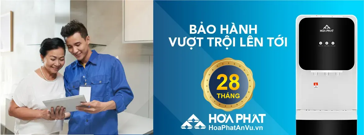 Bảo hành 24 tháng Cây nước nóng lạnh Hòa Phát HHC389