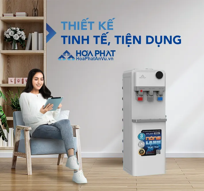 Cây nước nóng lạnh Hòa Phát HTL222 Thiết kế tinh tế