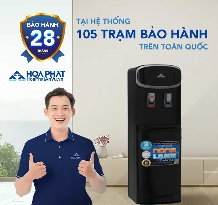 Cây nước nóng lạnh úp bình Hòa Phát HTL238 bảo hành 36 tháng