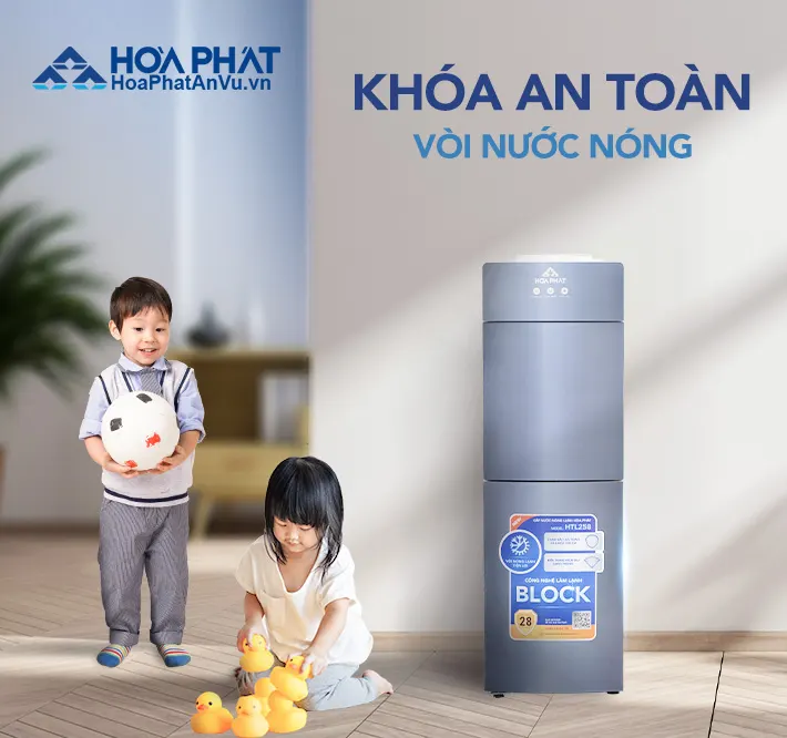 Khóa an toàn trẻ em Cây nước nóng lạnh Hòa Phát HTL258