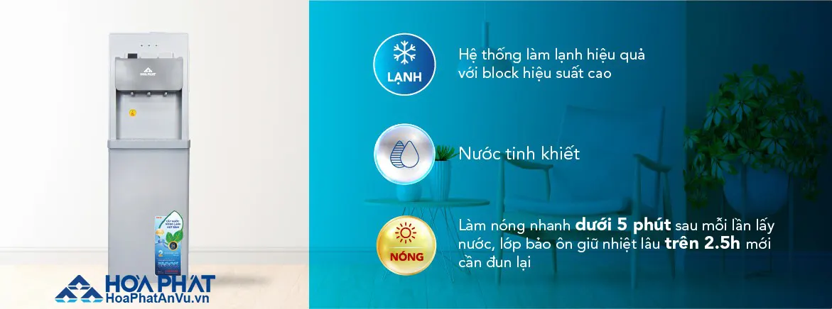 Cây nước nóng lạnh Hòa Phát HWP B1CJ