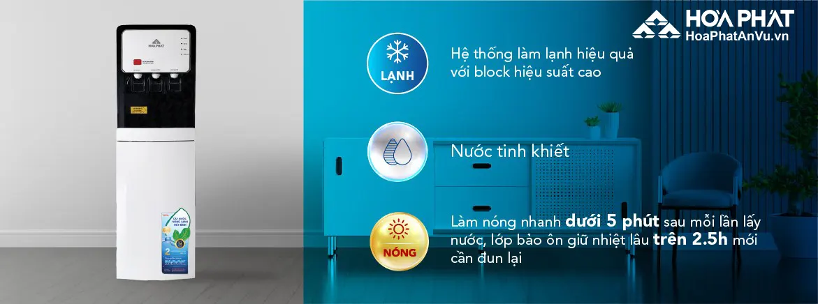 Cây nước nóng lạnh Hòa Phát HWP B2CI