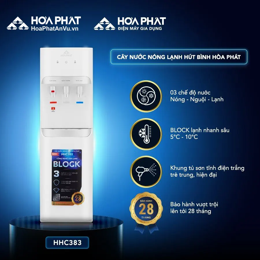 Cây nước nóng lạnh Hòa Phát HHC383