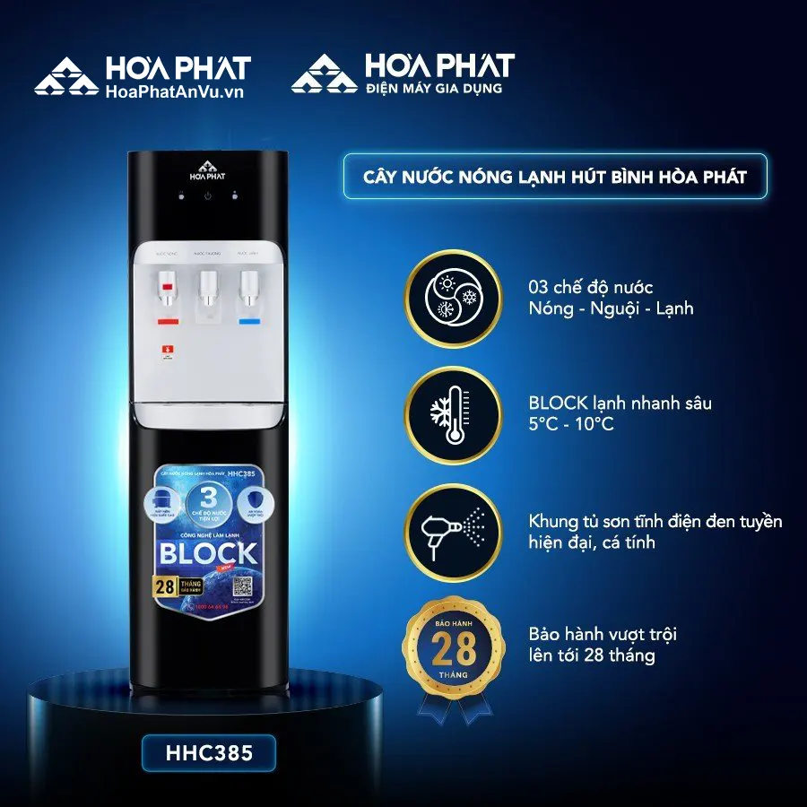 Cây nước nóng lạnh Hòa Phát HHC385