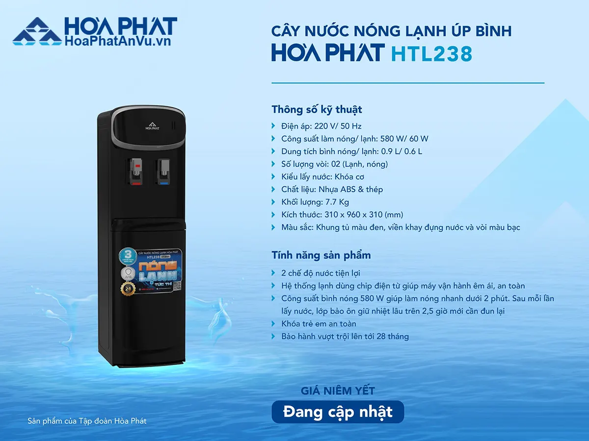 Cây nước nóng lạnh HTL238