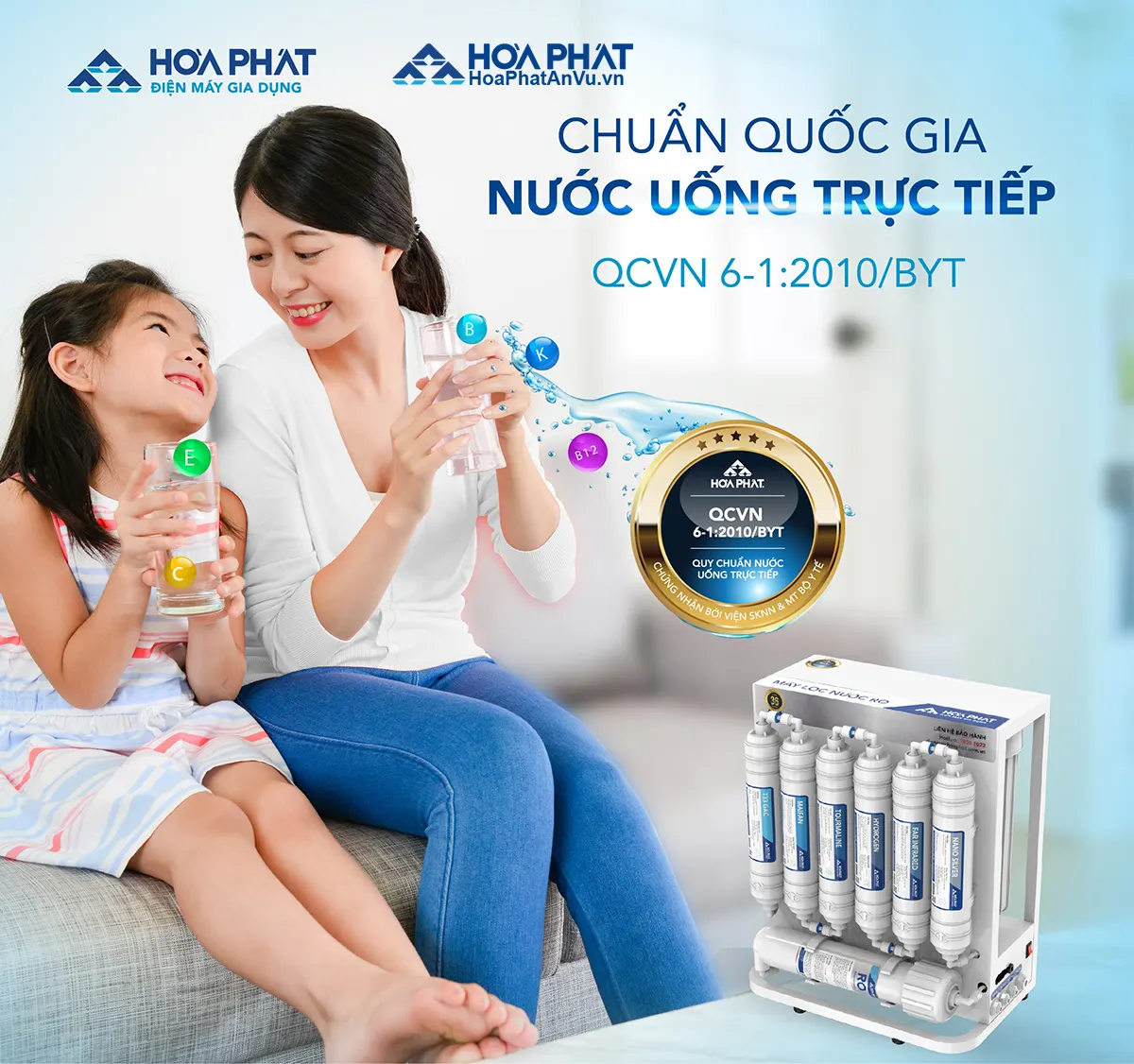 Máy lọc nước Hòa Phát HWU1A1022