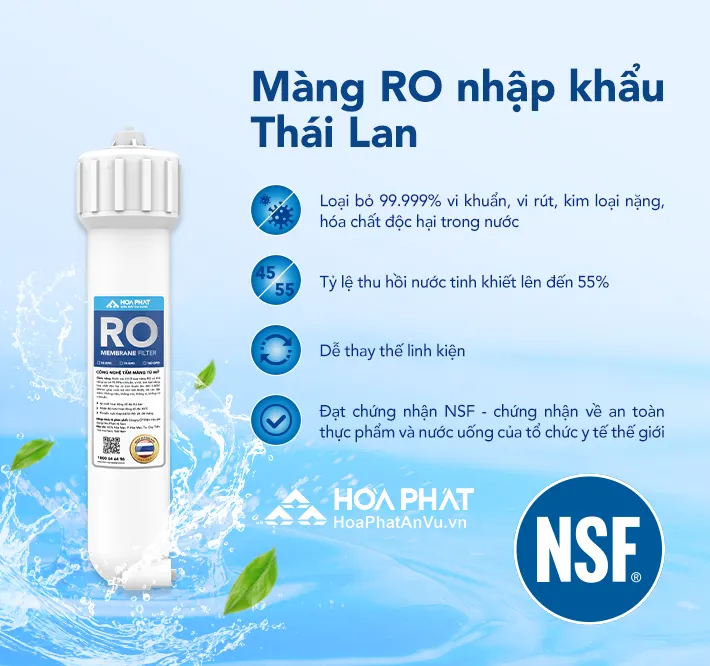 Máy lọc nước nóng lạnh Hòa Phát HPN656