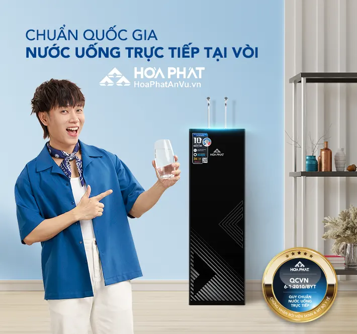 Máy lọc nước nóng lạnh Hòa Phát HPN656