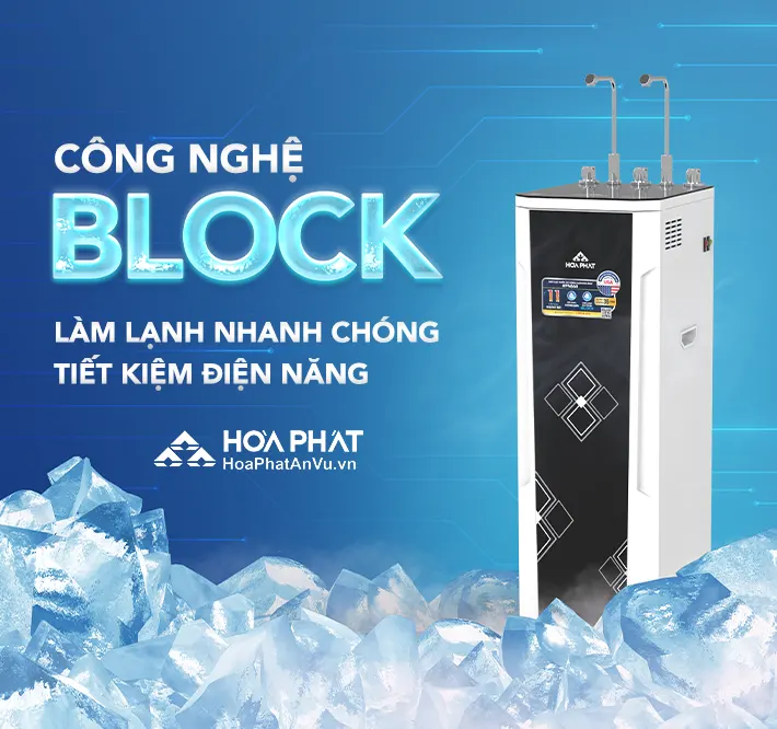 Máy lọc nước nóng lạnh Hòa Phát HPN668