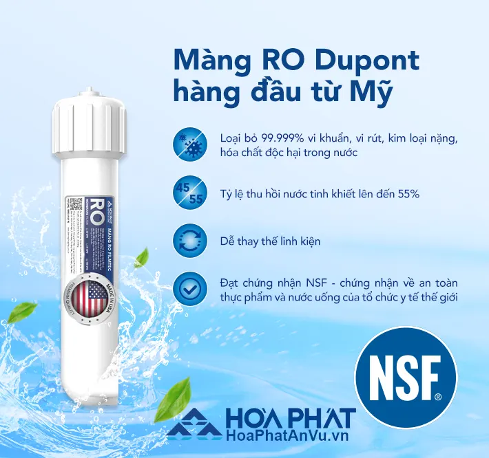 Máy lọc nước nóng lạnh Hòa Phát HWBS1A1021