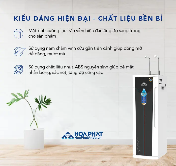 Máy lọc nước RO nóng lạnh Hòa Phát HWBS1B1021T