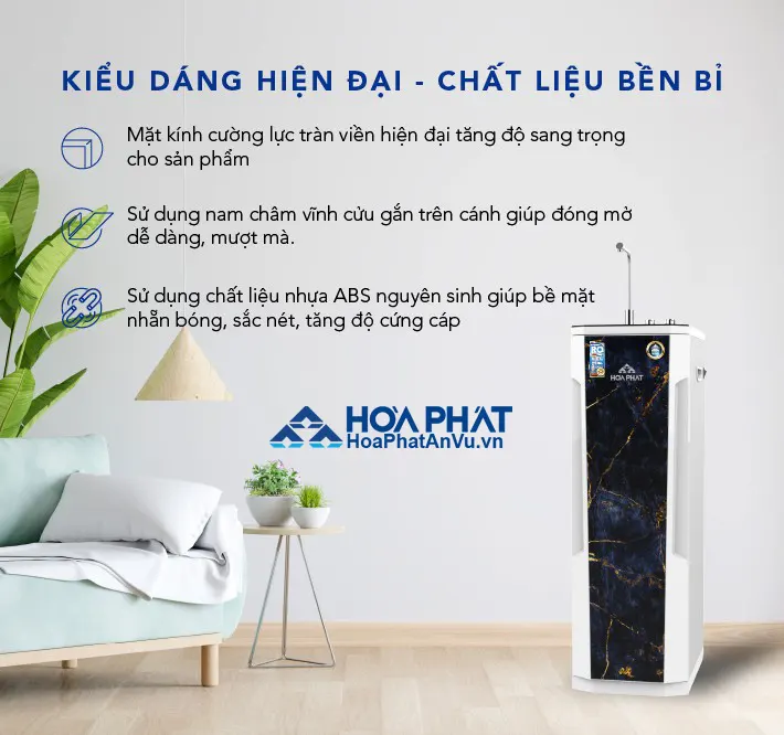 Máy lọc nước nóng nguội Hòa Phát HPN616