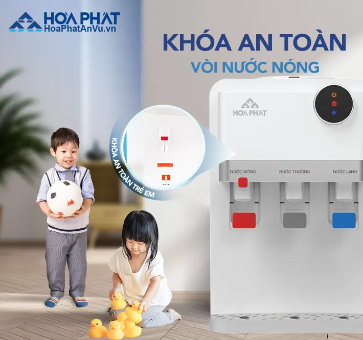 Cây nước nóng lạnh Hòa Phát HTL212 tính năng an toàn