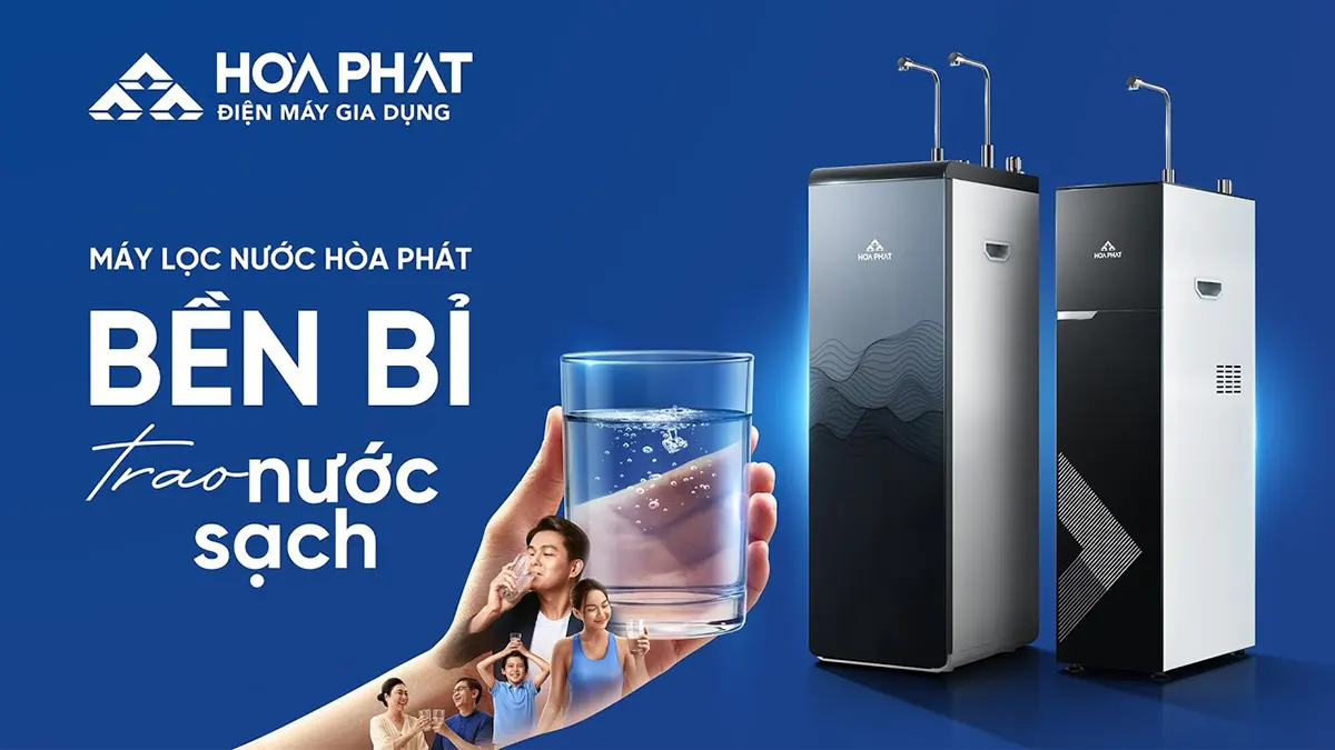 Máy lọc nước Hòa Phát - Bền bỉ cho nước sạch tinh khiết