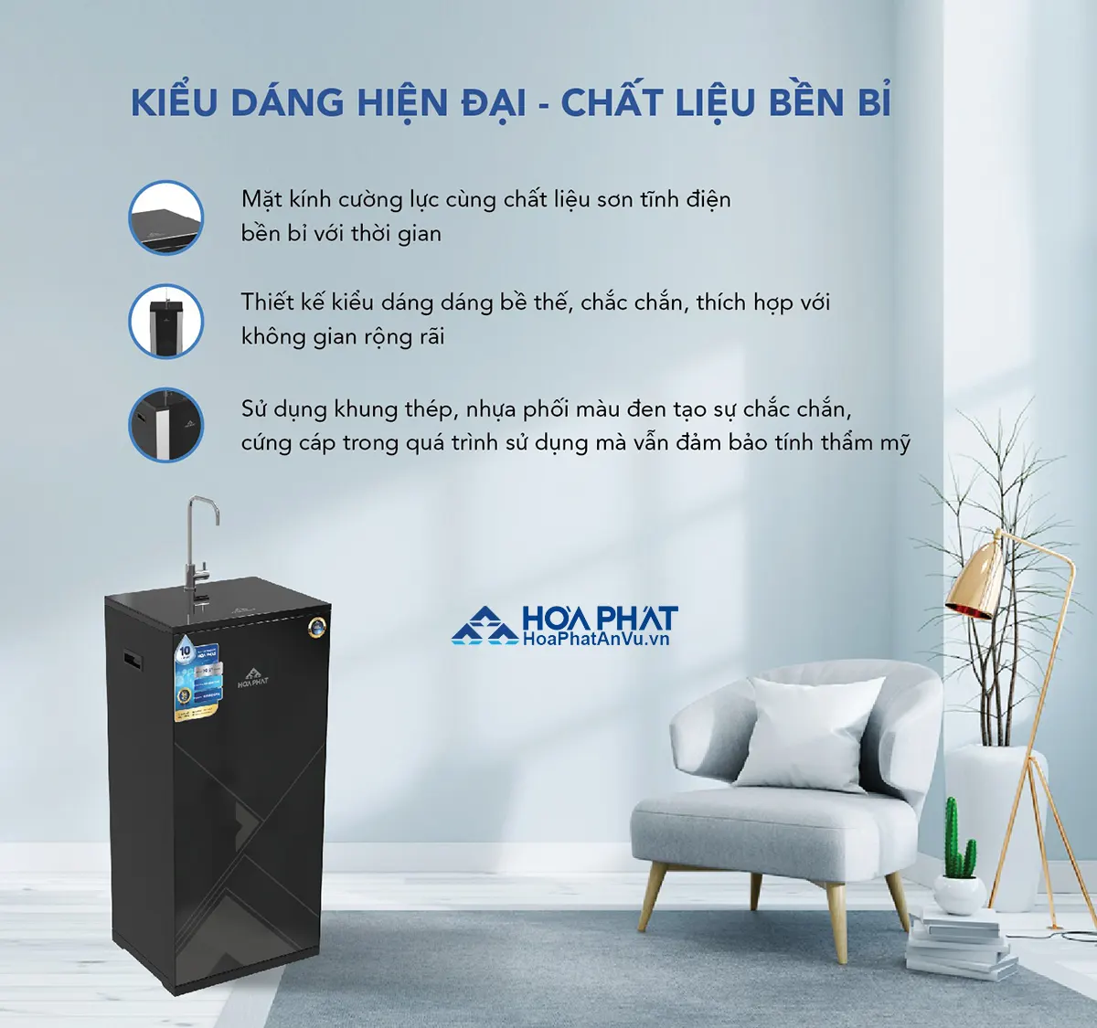 Máy lọc nước Hòa Phát HWR1A1022/HWR1B1022